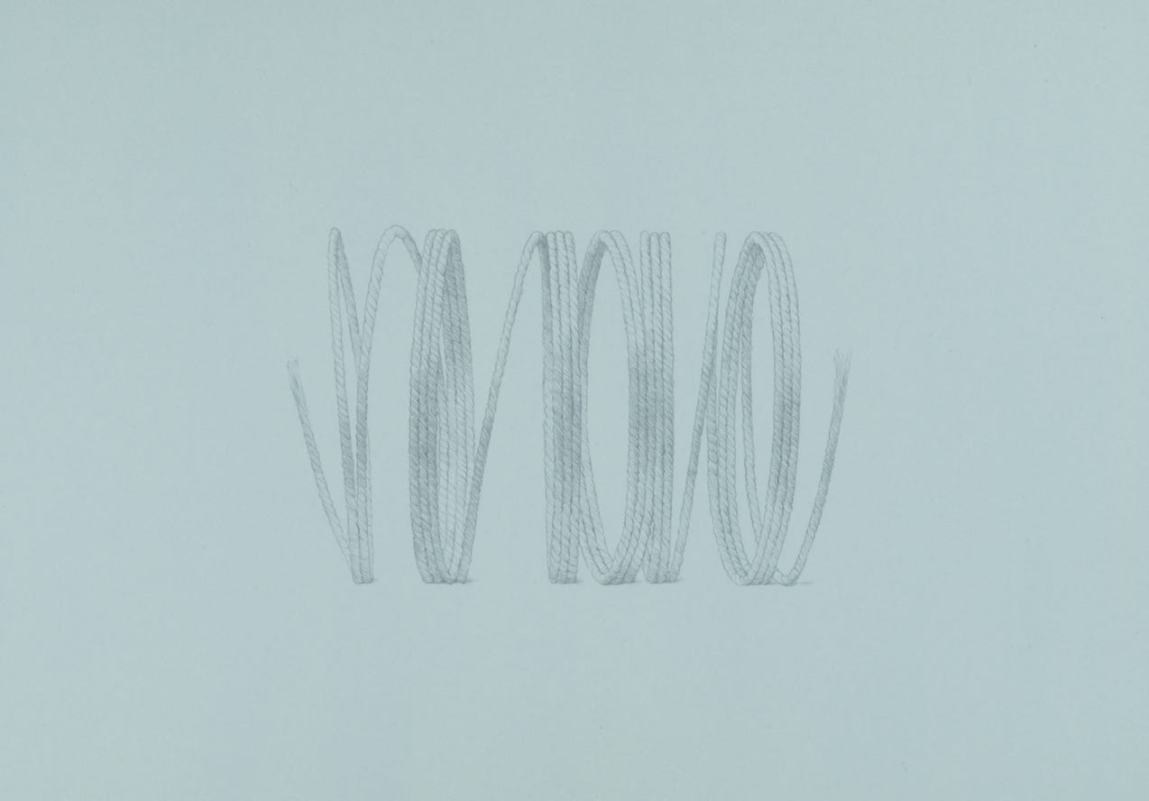 Arrhythmia, 2020, silverpoint on prepared paper, 10.75 x 13.25 inches